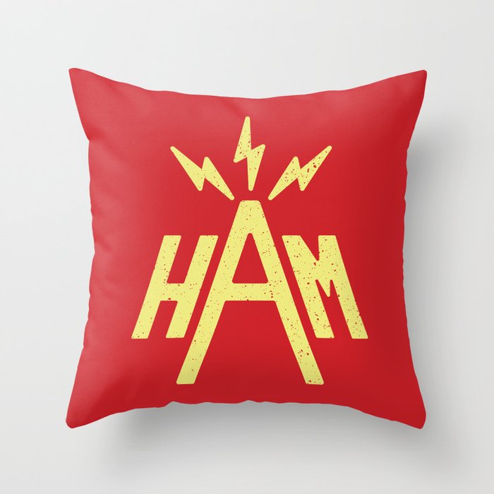 Ham Radio Throw Pillow