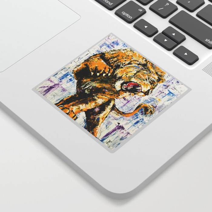 Carmine the Lion Sticker