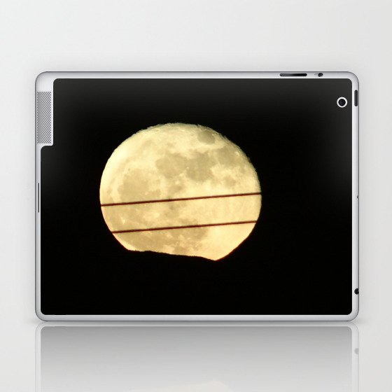 Super Moon Rises behind Mountain Laptop & iPad Skin