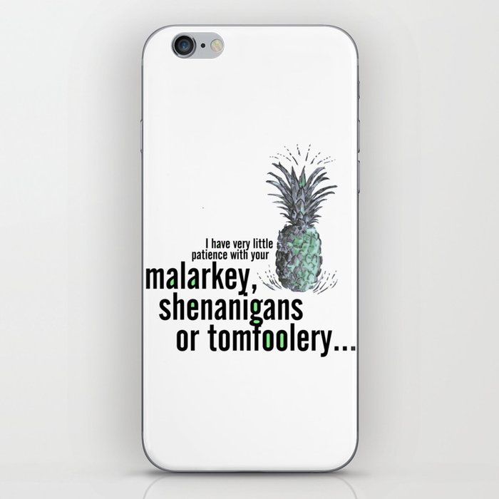 Malarkey, Shenanigans & Tomfoolery - Psych iPhone Skin