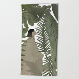 Lost in the jungle Beach Towel