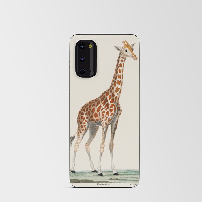 Illustration of a giraffe from Dictionnaire des Sciences Naturelles by Pierre Jean Francois Turpin (1840) Android Card Case