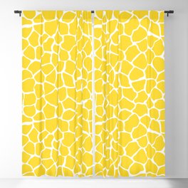 Gorgeous Sun Yellow Africa Giraffe Animal Pattern Blackout Curtain