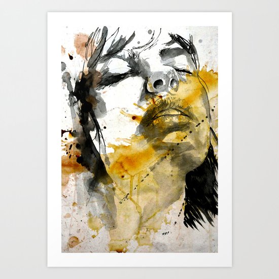 splash portraits Art Print