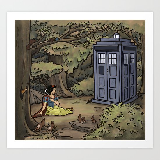 Escape from the Dark Forest Art Print