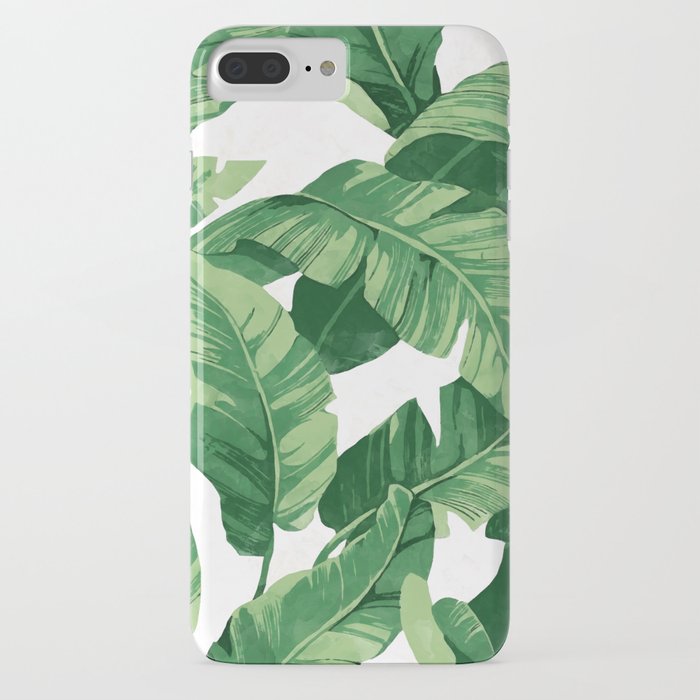 tropical banana leaves iv iphone case