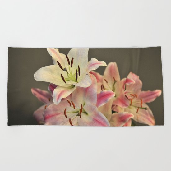 A Dream of Lilies #1 #decor #art #society6 Beach Towel