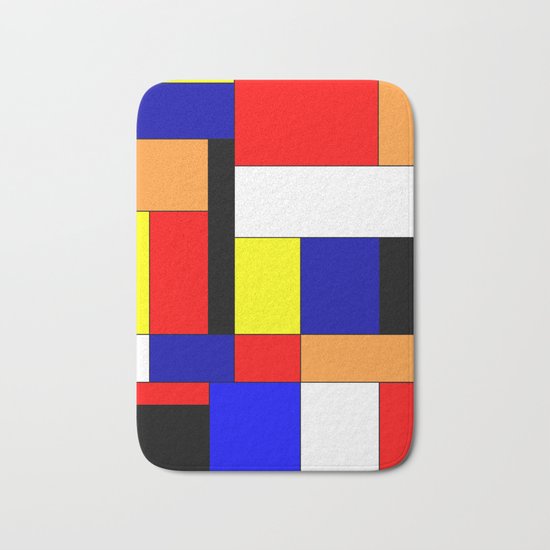 Mondriaan #9 Bath Mat