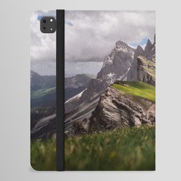 Romantic Seceda mountain in the fantastic Italian Dolomitic Alps iPad Folio Case