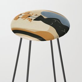 Modern Abstract Woman Body Vase 06 Counter Stool
