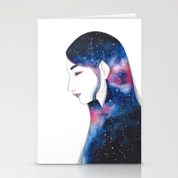Space Girl Stationery Cards