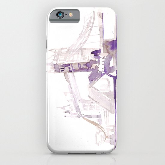 Watercolor landscape illustration_London Bridge iPhone & iPod Case