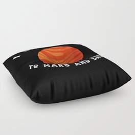 Planet I Love You To Mars An Back Mars Floor Pillow