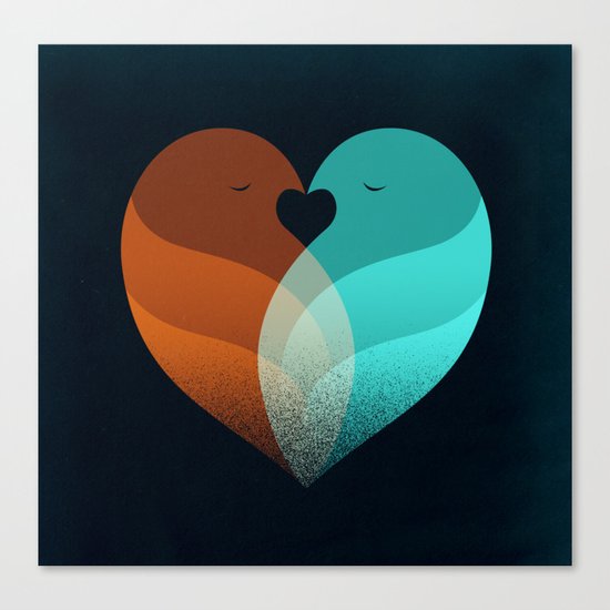 Lovebirds Canvas Print