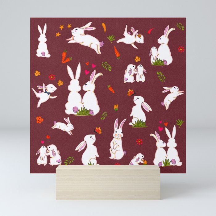 Enchanted Rabbit Family Mini Art Print