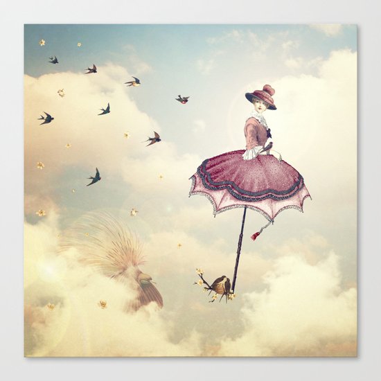 Spring Lady Canvas Print