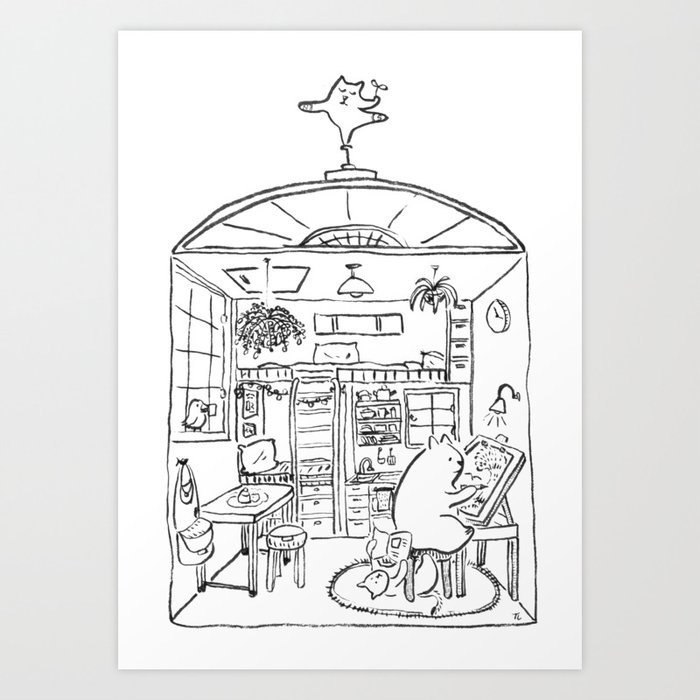 smallhouse01 Art Print