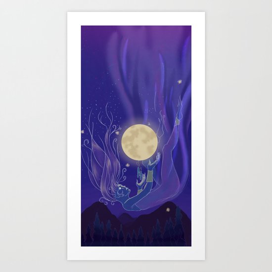 Moon Godess Art Print