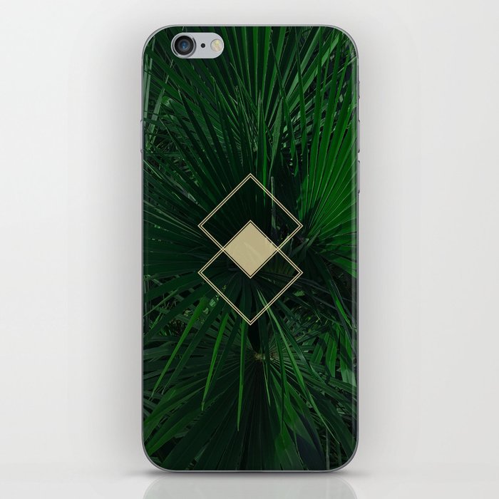 Green Geometry (without frame) iPhone Skin