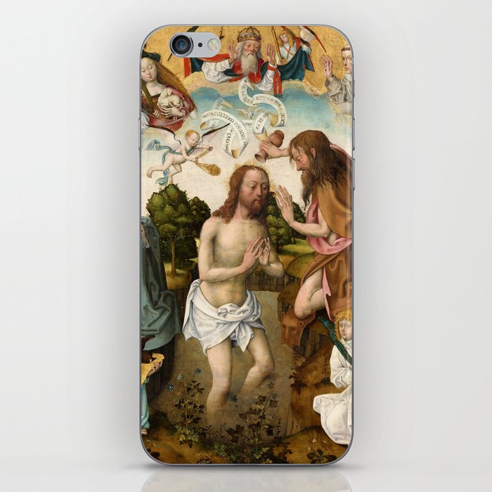 The Baptism of Christ by Master of the Saint Bartholomew Altar iPhone Skin