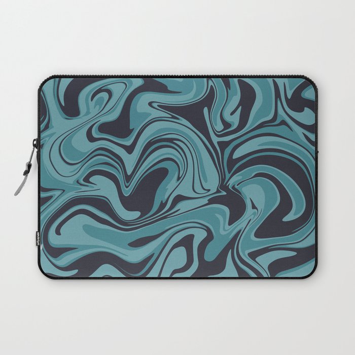 Dreamy Twirl Ocean Blue Laptop Sleeve