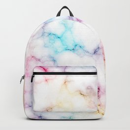 Rainbow Marble Pattern Backpack