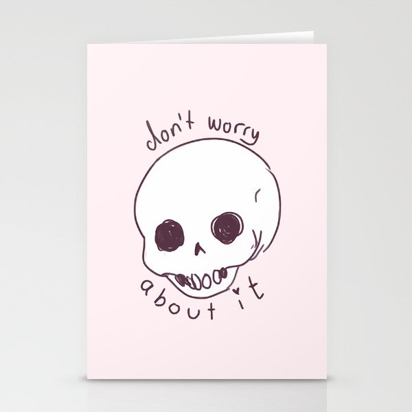skeleton advice Stationery Cards