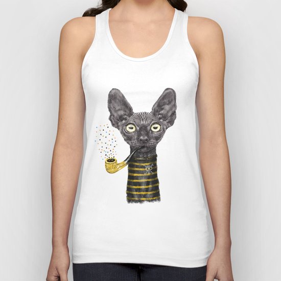 Black Cat Unisex Tank Top