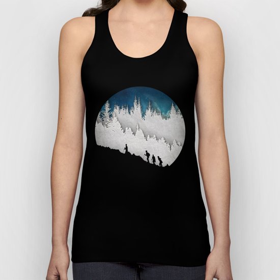A Snowy Hike II Unisex Tank Top