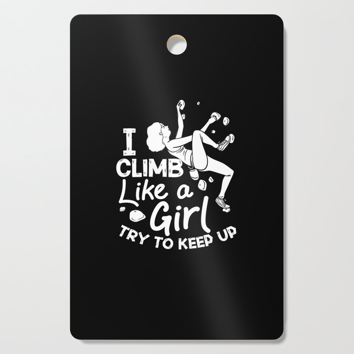 Rock Climbing Women Indoor Bouldering Girl Wall Cutting Board