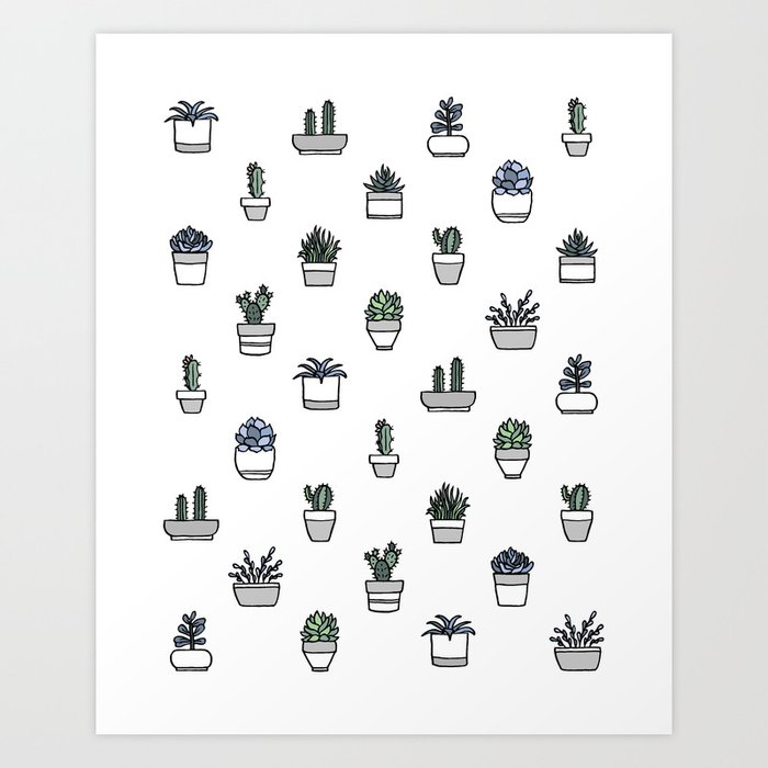 Succulents Art Print