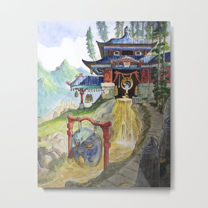 Temple of Insight Metal Print