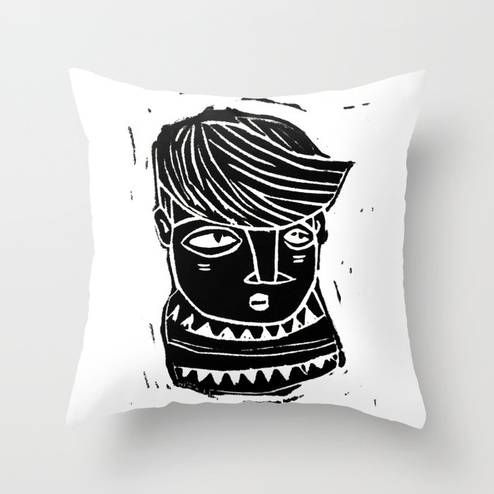 timide Throw Pillow