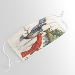 Bluejay and summer red-bird by George Edwards, 1758 (benefiting The Nature Conservancy) Face Mask