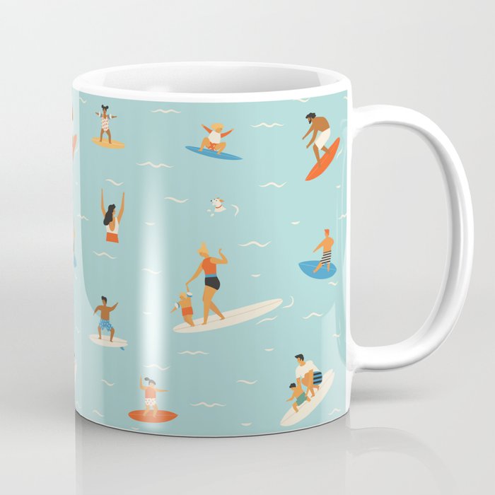 Surfing kids Coffee Mug