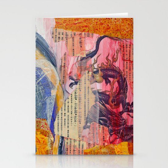 Collage Love - Zhong Long Stationery Cards