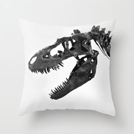 Tyrannosaurus Rex Skeleton Throw Pillow