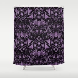 Bats and Beasts (Purple) Shower Curtain