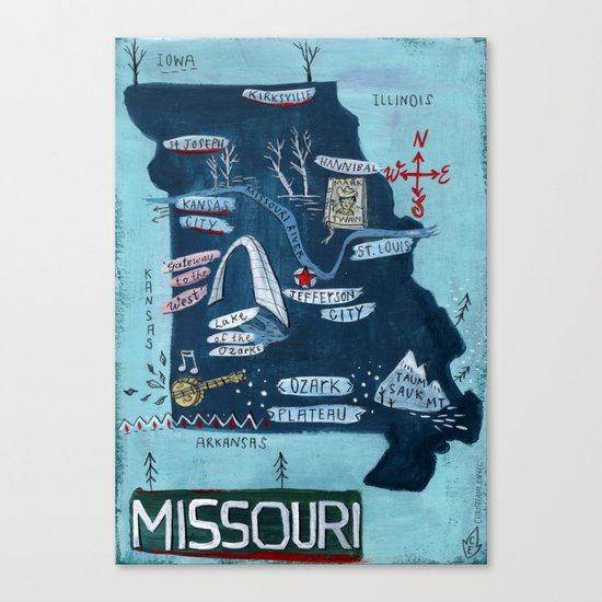 MISSOURI Canvas Print