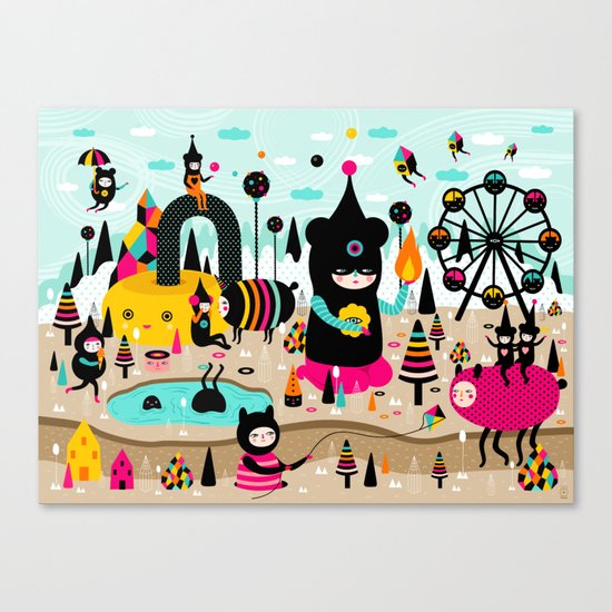 A joyful time! Canvas Print