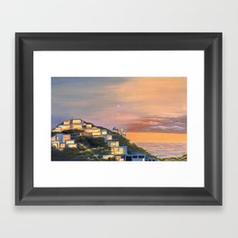 Santa Monica Coastline Framed Art Print