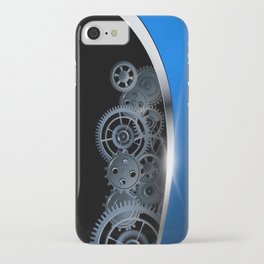 Brilliant Silver Metal Machinery iPhone Case