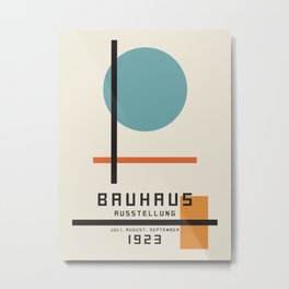 Vintage poster-Bauhaus Juli, August, September 1923. Metal Print | Artschool, Bauhausshool, Abstraction, Vintageposter, Arhitekture, Sculptures, Exhibitionposter, Modern, Art, Minimslismposter 