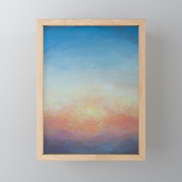 Sunset into Smoke Framed Mini Art Print