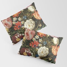 Vintage Floral Art Pillow Sham