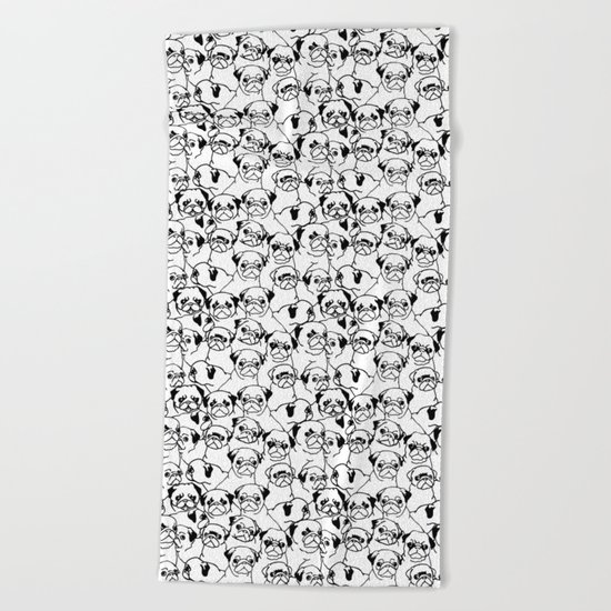 Oh Pugs Beach Towel