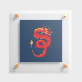 Red Dragon Floating Acrylic Print