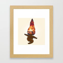 Fire Babe Framed Art Print