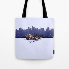 watching the snow Tote Bag