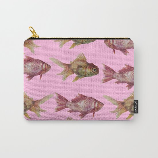 fish pink Carry-All Pouch